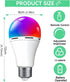 Rechargeable Battery Operated Light Bulb,E26 Dimmable Color Light Bulb with Remote Control,40W Equivalent,2500mAh,LED Puck Emergency Lamp,for Non-...