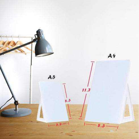 Desktop Dry Erase Board, Small Whiteboard with Stand, A5 Size 8.3 x 5.8 Inches with A Dry Erase Marker...