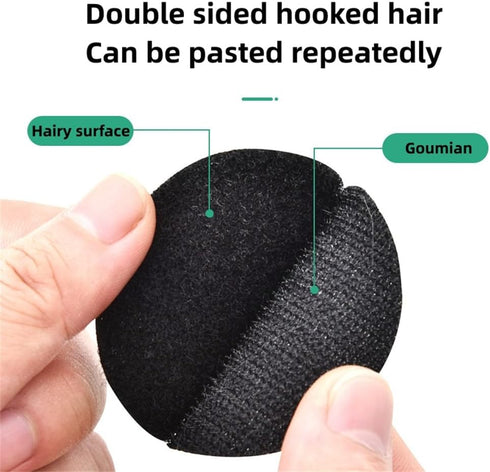 Adhesive Tape - 30PCS Sticky Back Hook Loop Dots - Double Sided Industrial Strength - Heavy Duty Rug Carpet Gripper Pad Mounting Tape for Wall Dec...