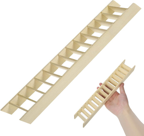 Abaodam Retro Decor ladders Doll House Miniature House Ladder Doll Ladder Tiny Furniture Miniature Decoration Mini House Ladder Small Furniture Wo...