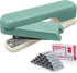 Swing-Arm Swivel Stapler, 20 Sheets Capacity, 360 Degree Rotate Desk Staplers for Booklet or Book Binding, Green...