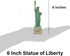 Statue of Liberty Replica 6 Inches Short Base & Copper Tint, Statue of Liberty Souvenirs, New York Souvenirs...
