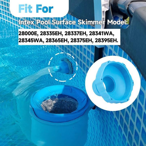 11238 Surface Skimmer Hose Adapter, Pool Vacuum Hose B Adapter Replacement for Intex above Ground Swimming Skimmer Wall Mount Attachment & 25016 P...
