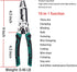 10-in-1 Wire Stripper Pliers, Cable cutters, C-RV Multifunctional Wire Cutter Stripping Tool for Electric Cable Stripping Cutting and Crimping...
