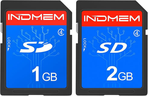 INDMEM SD Card 1GB + 2GB? Class 4 Flash Memory Card 2G SLC Standard Secure Digital Cards...