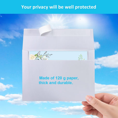 AnutriON5x7 Envelopes, 48 Pack White A7 Envelopes 5x7, Card Envelopes, Printable Envelopes, Quick Self Seal Envelopes, 5x7 Envelopes for Invitatio...