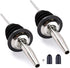 LanMa Olive Oil Spout Pourer, 2PCS Stainless Steel Liquor Bottle Pourers Spouts with Rubber Dust Caps...