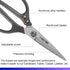 Heavy Duty Scissors 9'', All Purpose, Leather Scissors, Reinforced Stainless Steel Blades with Metal Handles for Home, Office, Easy Cutting Cardbo...