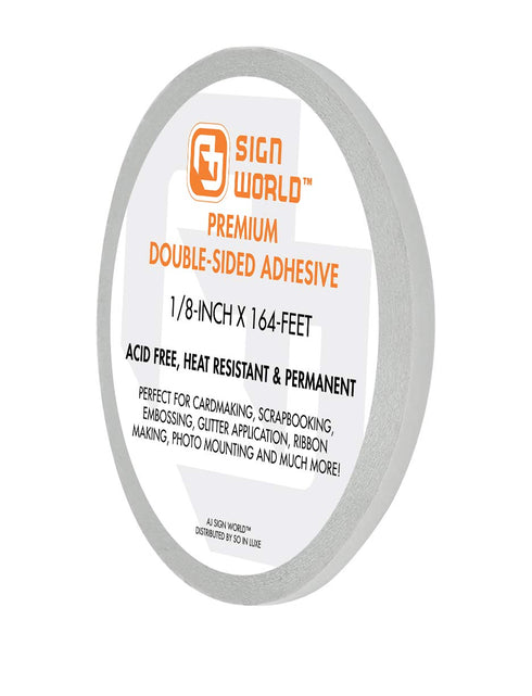 Best 1/8" Ultra-Thin Permanent Double-Sided Tape for Arts, Crafts, Photography, Scrapbooking, Tear-by-Hand, Paper Backing (1/8-inch by 164-feet)...