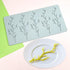 TUKE Tuile Mold 3D Branch Molds Silicone Tuile Fondant Molds Hollow Candy Lace Silicone Molds for Baking, Polymer Clay, Sugar Craft Dessert Cupcak...