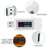 PATIKIL USB Tester,2pcs USB Power Meter Voltage Current Tester 4-30V 0-6.5A 0-195W Safety QC Fast Charging Voltmeter Ammeter Multimeter Voltage Me...