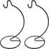 SGrace Ornament Display Stand Holder Home Wedding Decoration Rack for Hanging Glass Globe Air Plant Flower Pot Stand Iron Pothook Stand Terrarium ...