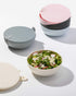 W&P Porter Plastic Bowl Lunch Container w/ Protective Non-slip Exterior, Mint 1 Liter | Lid & Snap-tight Silicone Strap | Food Storage, Bento Box,...