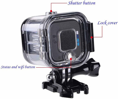Suptig Replacement Waterproof Case Protective Housing for GoPro Hero Session Hero4 Session Hero5 Session Camera for Underwater Use Water Resistant...