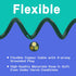 6 Ft Outdoor Extension Cord for Christmas Decorations- 16/3 SJTW Waterproof Power Cable with 3 Prong Grounded Plug, Green...