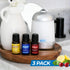 Halls Breathe Essential Oil Variety Pack – Mentho-Lyptus, Lemon, Cherry – Menthol Essential Oil for Relaxing Ambiance, Menthol Oil with Uplifting ...