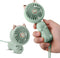 QearFun Handheld Fan Portable, Mini Hand Held Fan with USB Rechargeable Battery, 3 Speed Personal Desk Table Fan with Base, 8-12 Hours Operated Sm...