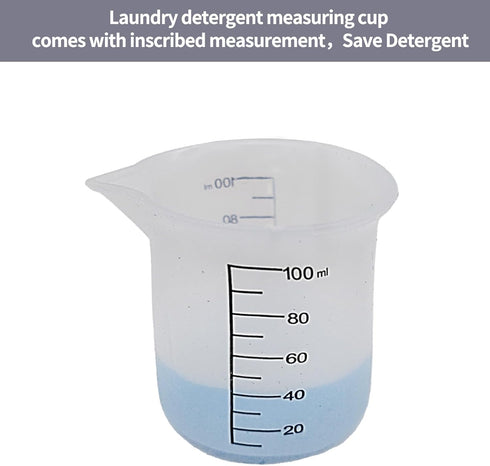 Laundry Detergent Holder Set?2 Pcs Laundry Detergent Cup Holder And 2 Pcs Laundry Detergent Measuring Cup?No More Mess Or Leaks...