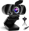 Akyta 1080P Webcam with Microphone, Noise-Canceling/Privacy Cover & Wide Angle 110°, Plug and Play USB Web Camera for Desktop Computer PC Laptop M...