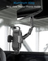 Phone Holder Car, Rear View Mirror Phone Holder - Aluminum Alloy Mount Multi-Angle Adjustment Rotatable and Retractable Compatible with All 4-7 In...