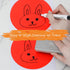 HOXHA 40Pcs 6 Inch Dry Erase Dots Circles, 10 Colors Removable White Board Markers Wall Decal Spots Set for Classroom, Office, Home Table & Desk...