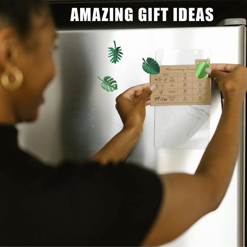 Plant Fridge Magnets,8 Pcs Mini Tropical Leaves Refrigerator Magnets Cute Magnets for Locker Fridge Home Office Decor, 3D Monstera Plant Refrigera...