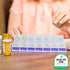 EZY DOSE Weekly (7-Day) Pill Case, Medicine Planner, Vitamin Organizer Box, 2X-Large Push-Button Compartments, Color May Vary, BPA Free...