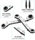 WADEO HVAC Service Wrench Set, 4 Sizes, Hex Bit Adapter, Compact Design, Suitable for Air Conditioning and Refrigeration Equipment Repair...
