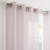 Eclipse Livia Sheer Rod Grommet 54 x 63 Curtain Panel in Blush...