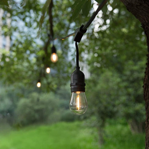 25 Pack LED 1W S14 Replacement String Light Bulbs,Plastic Shatterproof & Waterproof Edison Vintage Style Outdoor Light Bulbs,Warm White 2200K, E26...