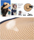 Women Girls Large Brimmed Garden Beach Sun Hat Big Summer Sun Hat Swimming Garden Beach Straw Hat Cap with Black Ribbons UPF 50+ for Traveling (Kh...