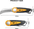 Folding Linoleum Flooring & Roofing knife with Hawkbill Blade, Lock-back Electrician Knife for Wire and Cable Stripping...