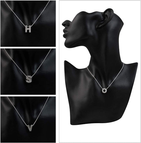 AUEAR, 52 Pack Silver A-Z 8mm Full Rhinestone Slide Crystal Alphabet Alloy Letter Charm for Bracelets Necklace Wristbands DIY Jewelry Making...