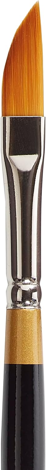 KINGART Original Gold 9800-1/8, Premium Artist Brush, Golden TAKLON Dagger-Size: 1/8, Black...