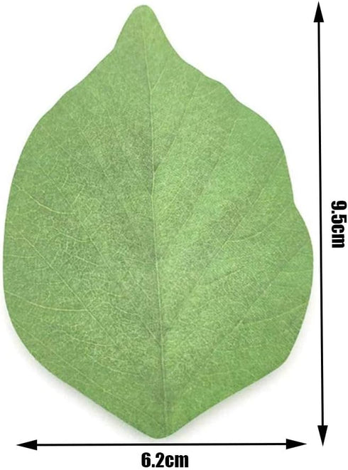 5 Packs Green Leaf-Shaped Sticky Notes Stickers Removable Self-Stick Notes Scratch Pads for Desk Office School Memos...