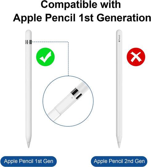 2 Pack Pencil 1st Gen Charger Adapters Compatible with Apple Pencil 1st Generation Female to Female for Lightning Cable Charging Adapters Pencil C...