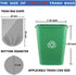 8 Gallon Medium Trash Bags 30 Liter Clear Garbage Bags Kitchen Trash Bags Plastic Wastebasket Trash Can Liners 6 gallon 7 Gallon for Home Office B...