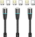 N. NETDOT Magnetic Charging Cable,2in1 Gen12 (6.6ft/3 Pack Black) 18W Fast Charging Magnetic Phone Charger and Data Transfer Magnetic Charger for ...