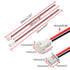 JST XH2.54 2Pin Micro Female and Male Connection Plug with Red Black Terminal Connector Wire Cable 200mm - (10 Pairs)...