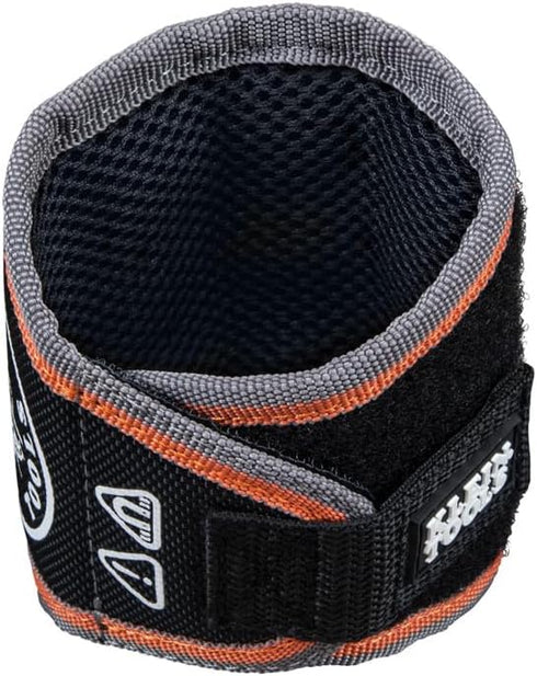 Klein Tools 55895 Magnetic Wristband, Tradesman Pro Tool Wristband Holds Wire Connectors, Screws, Nails, Drill Bits, With Breathable Mesh...