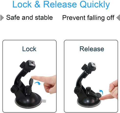 Windshield Mount?Car Windshield Suction Cup Camera Mount for 7 inch Display Monitor of Backup Camera...