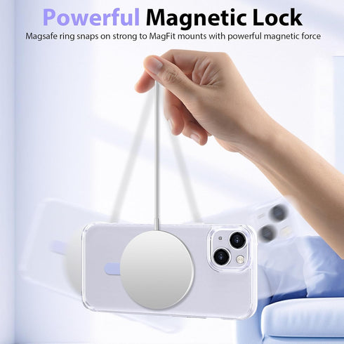 for MagSafe Ring, Compatible with MagSafe Sticker, 4 Pack Universal Magnetic Adapter Ring Compatible with Magsafe Accessories & Wireless Charging ...