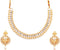 Efulgenz Pearl Indian Choker Indian Pearl Necklace Indian Faux Pearl Necklace Jewelry Set Cz Cubic Zirconia Beaded Choker Necklace Earrings Jewelr...