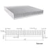 Aluminum 90mm Heat Sink 90x90x15mm/3.54“x3.54”x0.59” Square Large Heatsink Radiator Circuit Board Cooling Cooler Fin for Power DC Converter Electr...