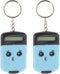 2pcs Mini Calculator Keychain Portable Cute Cartoon Calculator Electronic Pocket Calculator with Key Ring for Children Students School Supplies Ke...