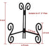 6 Inch Plate Stands for Display, 1Pack Black Iron Adjustable Easel Stand for Photo Picture Frame Plate Album and Home Decoration...