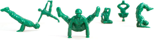 Advanced Green Toy Soldiers, Set of 6 Army Men Yoga Pose Figurines - Decor for Desk, Shelves, Classroom, Home, or Studio - Zen Meets GI Joe - Gift...