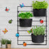 GIFTME 5 Metal Garden Wall Art Decorative Set of 4 Cute Ladybugs Outdoor Wall Sculptures...