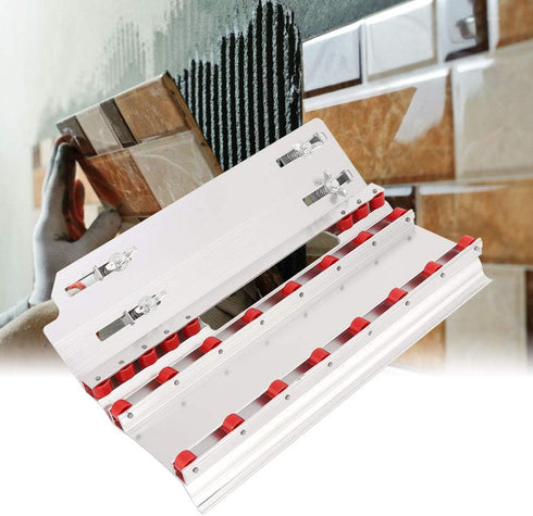 Tile Chamfering Tool, 45 Degree 25.1cm / 10.0in Aluminum Alloy Multifunction Ceramic Tile Chamfering Device Stone Exposed Outside Corner Cutting M...