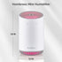 Mini Humidifier, Cool Mist Humidifier for Baby, 320ml Small Air Humidifier for Bedroom Plants Indoor, Portable Humidifier for Car Outdoor, 2 Mist ...